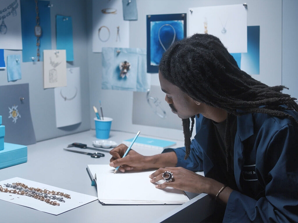 Jameel Mohammed at work in the Tiffany & Co. studio