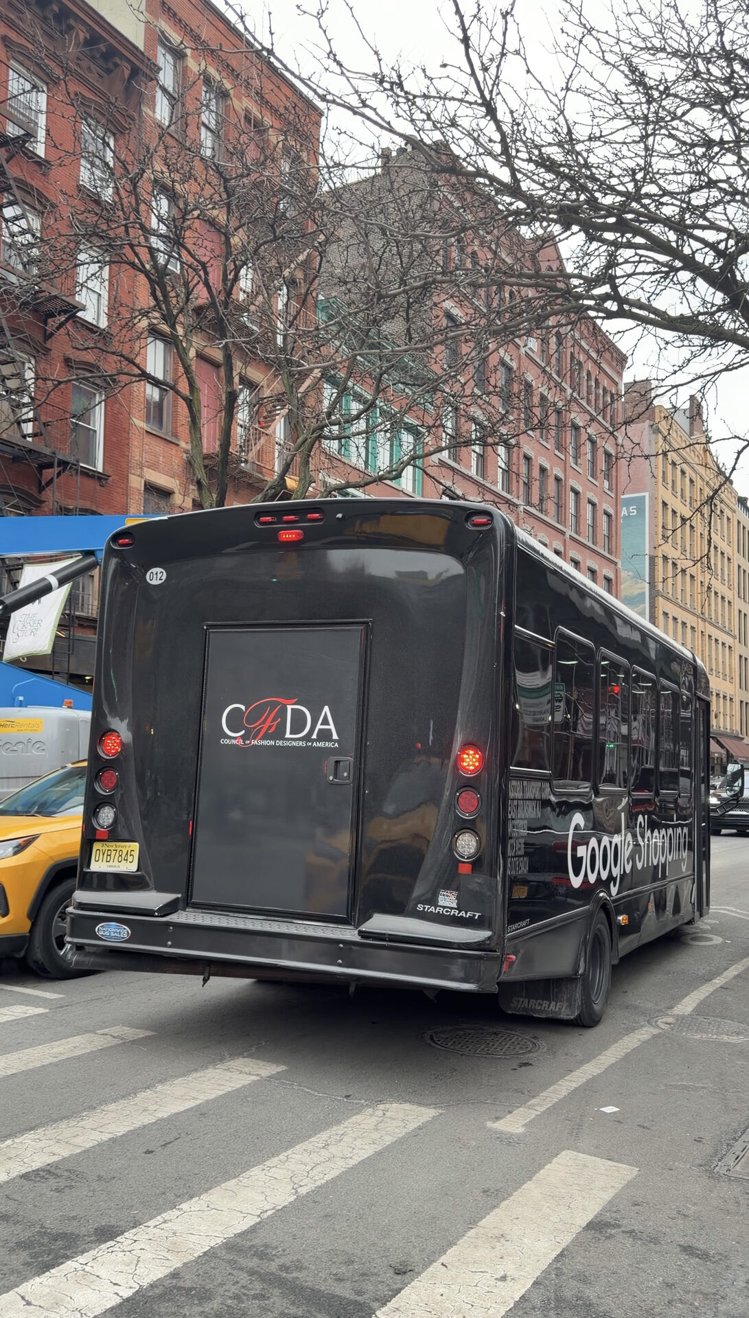 The NYFW Shuttle Bus during New York Fashion Week