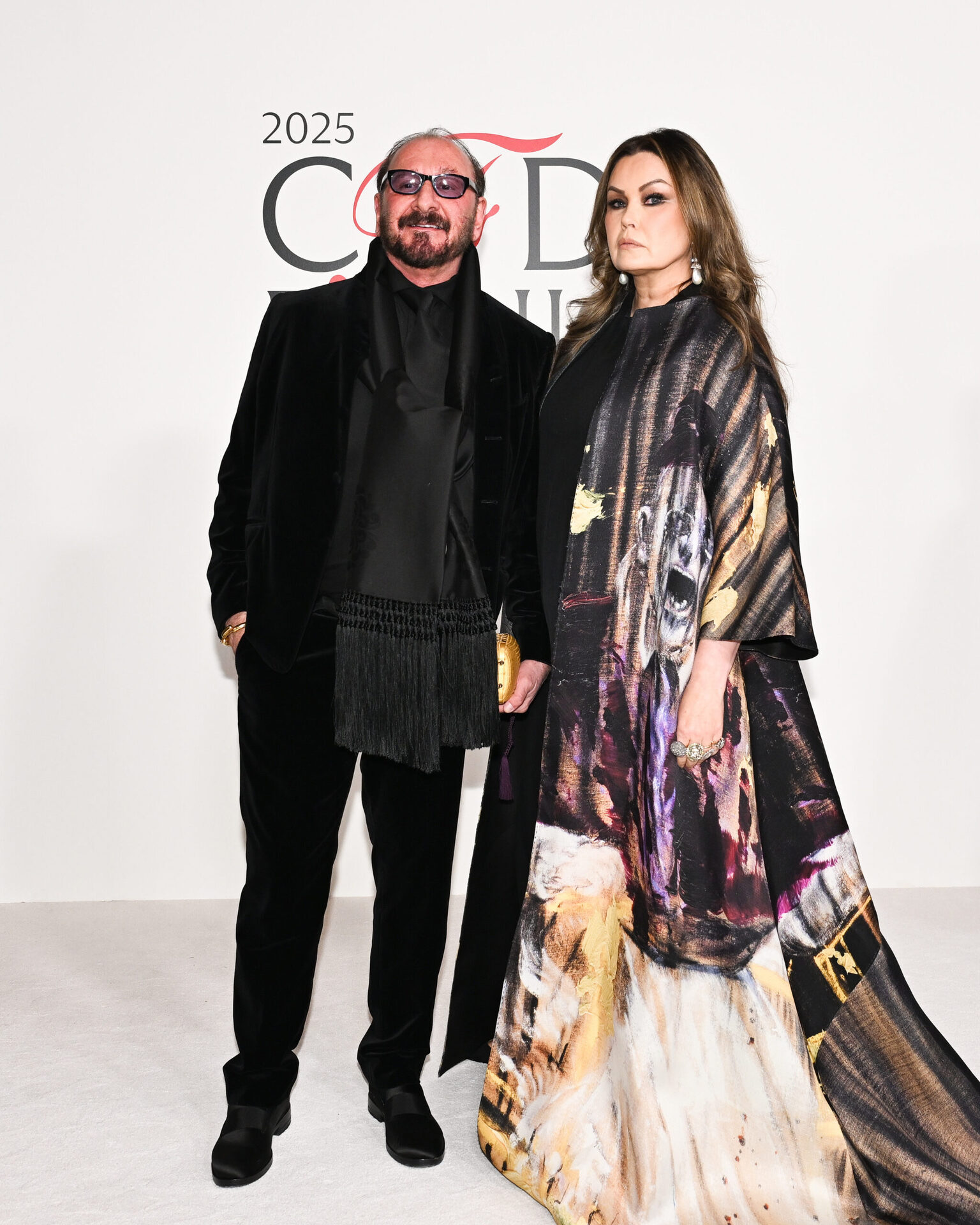 Ralph Rucci, Geoffrey Beene Lifetime Achievement honoree, on the red carpet