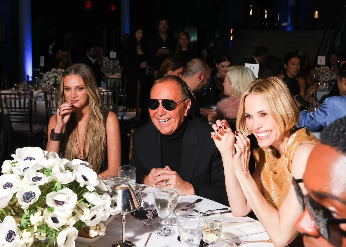 Kelsea Ballerini, Michael Kors, and Leslie Bibb at the CFDA Fashion Awards dinner