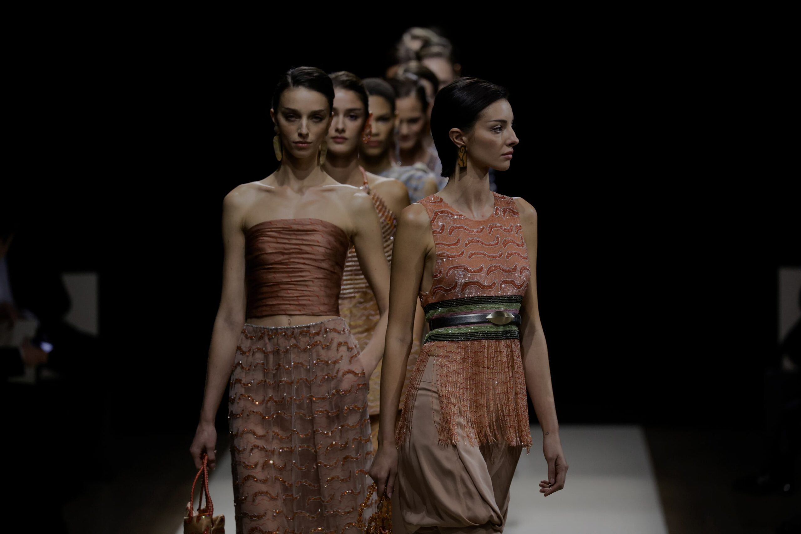 Runway models walking the runway