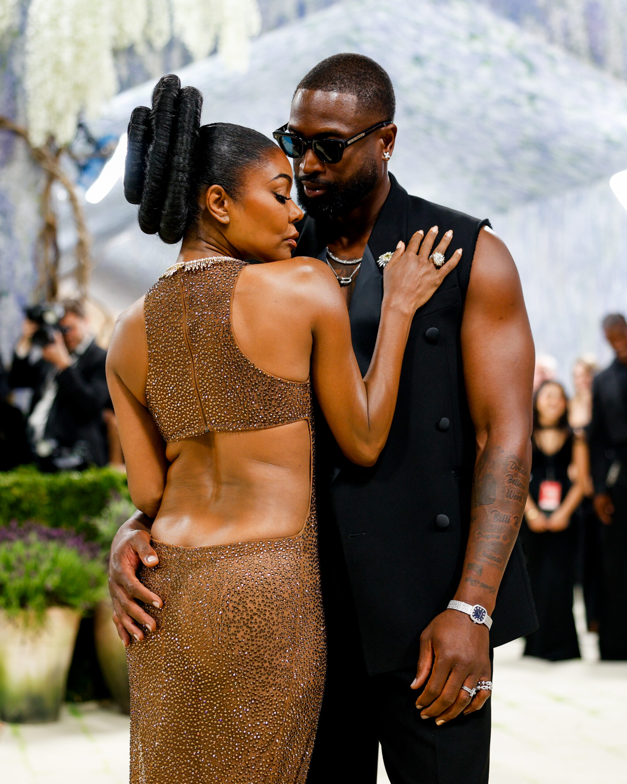 Gabrielle Union and Dwyane Wade in Michael Kors Collection.
